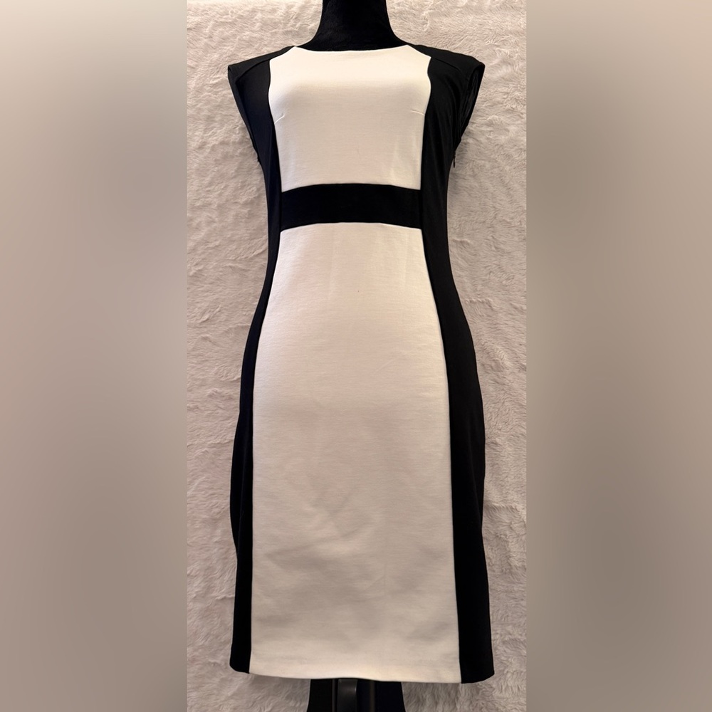 INC International Concepts Colorblock Illusion Sheath Dress Small